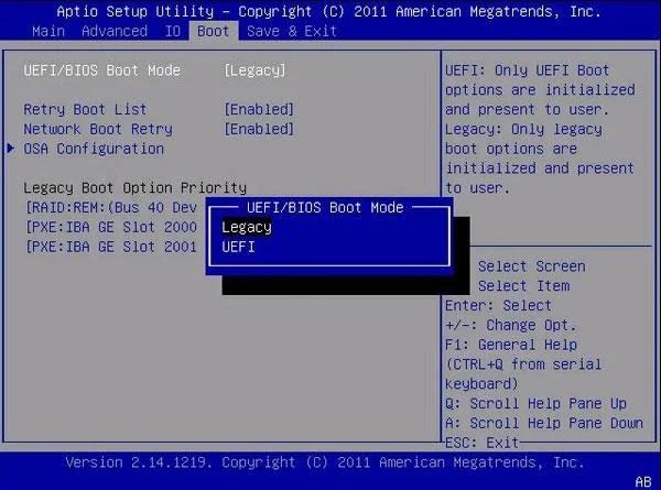 So deaktivieren Sie den sicheren Startmodus und öffnen den Legacy-Startmodus