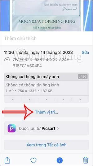 Comment ajouter un emplacement aux photos sur iPhone