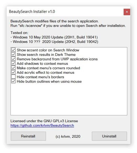 Windows 10 arama özelliğini güzelleştirmek için Güzellik Araması nasıl kullanılır?