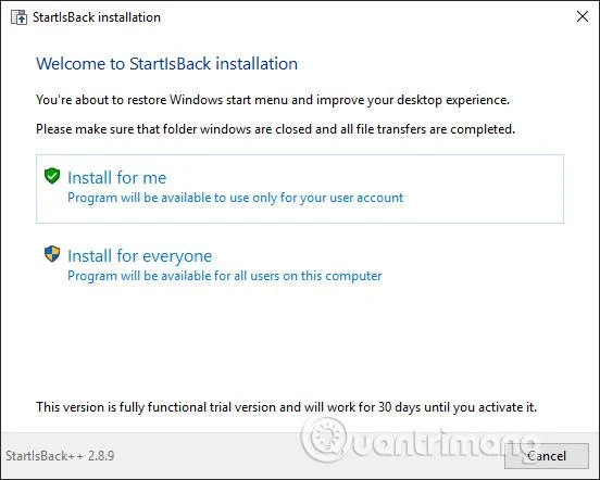 Bagaimana untuk menukar butang Mula pada Windows 10