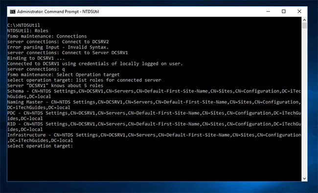 Active Directory'de hangi Etki Alanı Denetleyicisinin FSMO rolüne sahip olduğu nasıl kontrol edilir