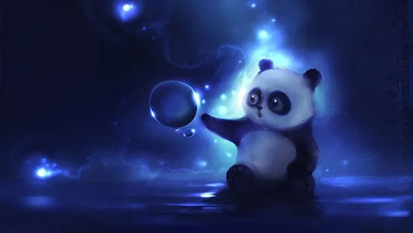 Set kertas dinding panda yang paling comel untuk komputer