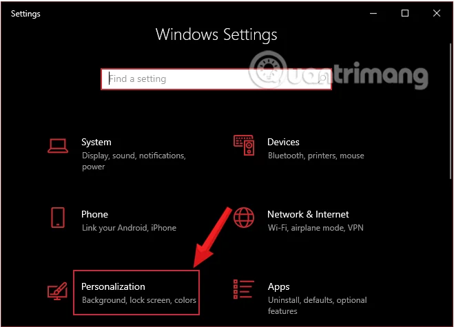 Windows 10 設定の個人用設定