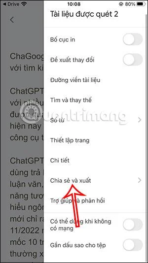 Bagaimana untuk memuat turun fail Google Drive ke iPhone
