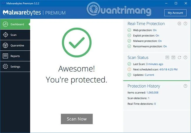 Buang virus dengan berkesan dengan perisian Malwarebytes Premium