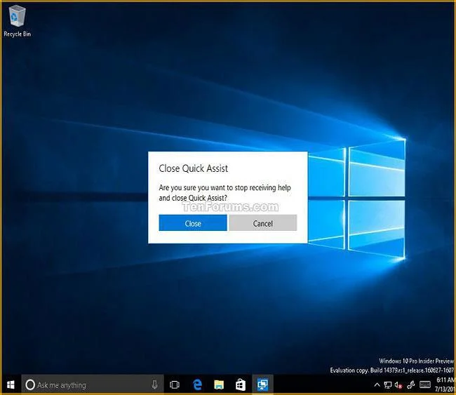 Cara mendapatkan sokongan jauh dengan aplikasi Quick Assist dalam Windows 10