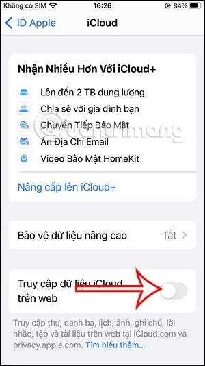 Cara untuk mematikan akses iCloud daripada web untuk melindungi akaun anda