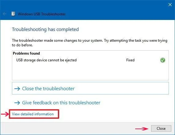 Instructions pour corriger les erreurs de connexion USB sous Windows 10 à l'aide de l'utilitaire de résolution des problèmes USB Windows