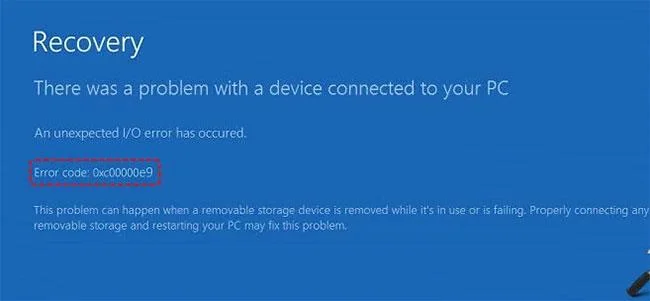 Windows'ta 0xc00000e9 hatasını düzeltin