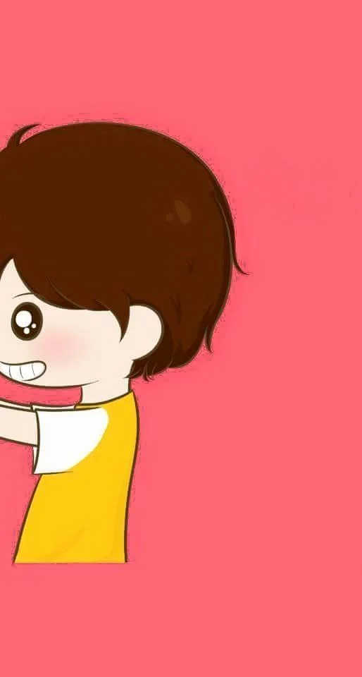 Kertas dinding pasangan yang sangat comel untuk telefon