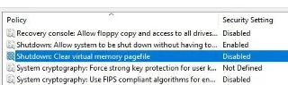 Padamkan kesan Pagefile setiap kali anda mematikan komputer Windows 10 anda