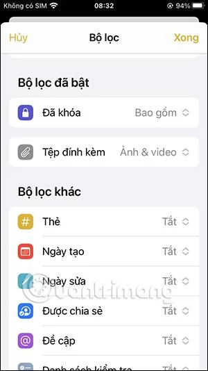 Cara menggunakan folder pintar dalam Nota iPhone