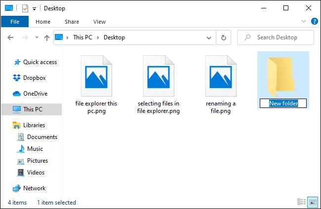 Cara menggunakan File Explorer tanpa tetikus pada Windows 10