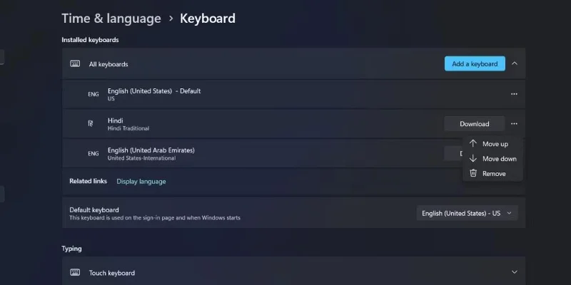 Hoe u een nieuwe toetsenbordindeling in Windows 11 kunt inschakelen