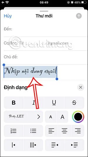 Bagaimana untuk menukar fon Apple Mail pada iPhone