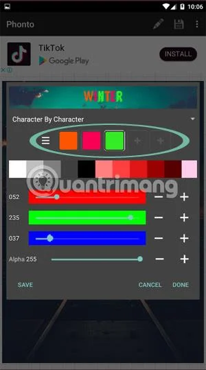 Instrucciones para agregar texto a fotos en teléfonos Android