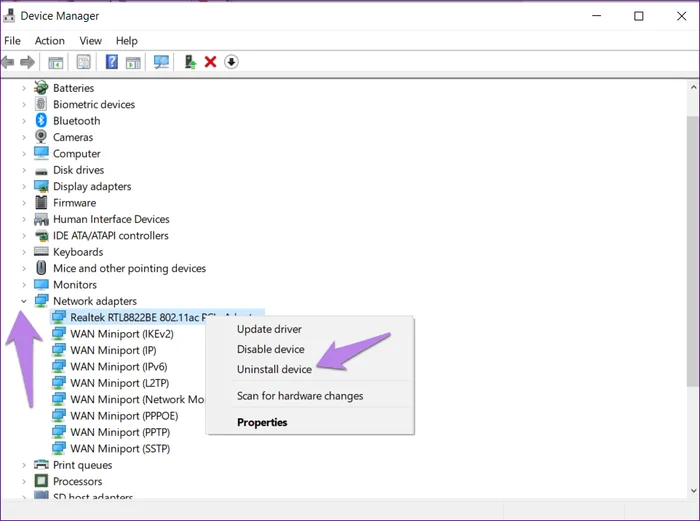 Windows 10'da ağ bağdaştırıcısını görememe hatası nasıl düzeltilir