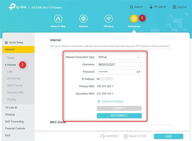 Comment configurer la connexion PPPoE sur le routeur TP-Link WiFi 6