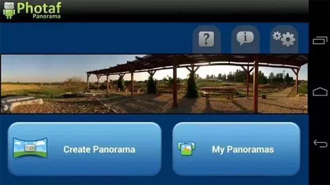 Photaf Panorama Anwendung