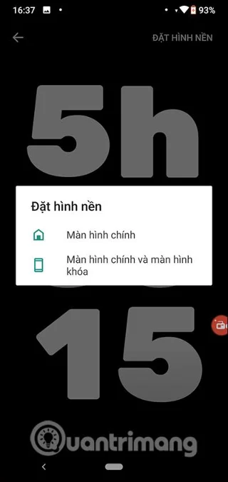 Bagaimana untuk menetapkan kertas dinding Android dengan pemasa