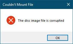 Windows 10でのISOマウントエラー修正方法