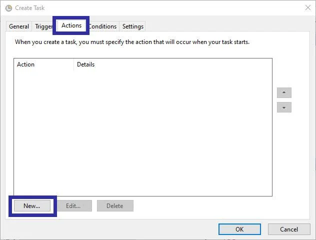 Bagaimana untuk menangguhkan permulaan program dengan Penjadual Tugas pada Windows 10/8/7