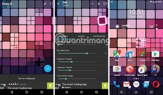 6 aplikasi terbaik untuk mencipta kertas dinding abstrak untuk Android