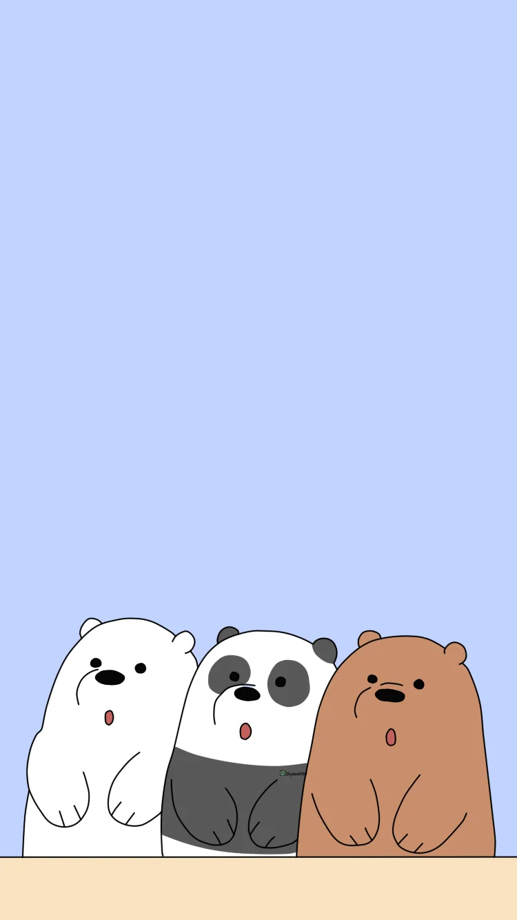 Kertas dinding We Bare Bear, foto We Bare Bear