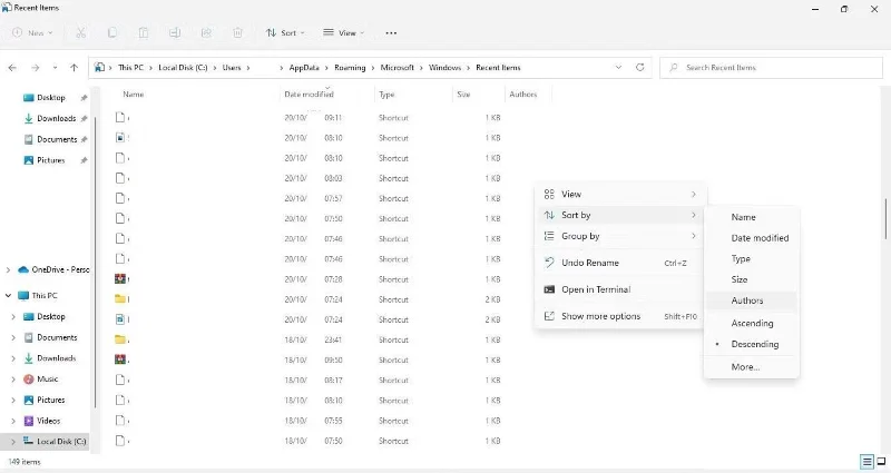 Bagaimana untuk melihat fail yang dibuka baru-baru ini pada Windows