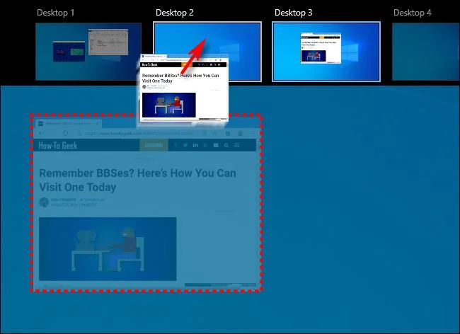 Windows 10'da pencereler başka bir sanal masaüstüne nasıl taşınır