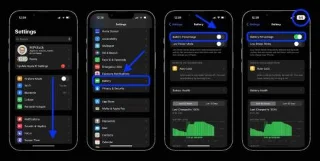 IOS 16でiPhoneのバッテリー残量をパーセンテージで表示する方法