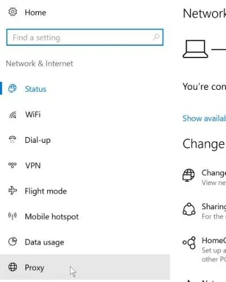 İnternete güvenli bir şekilde erişmek için Windows 10'da Proxy Sunucuları nasıl bağlanır