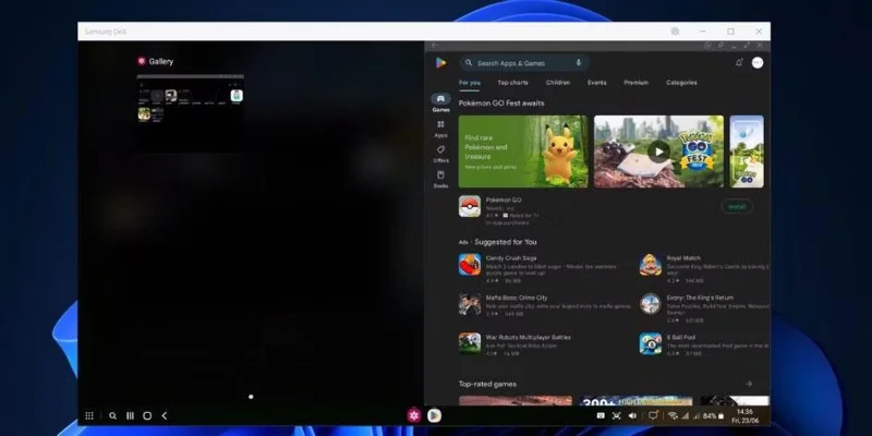 Samsung DeX gebruiken om Galaxy-telefoons op Windows 11 te bedienen