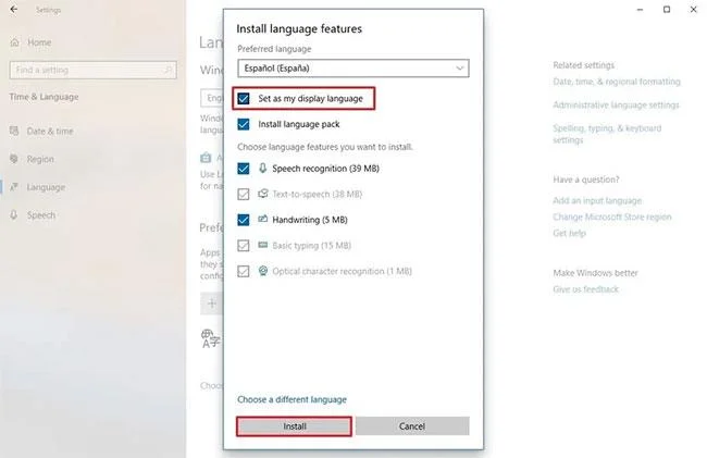 Come cambiare la lingua del sistema in Windows 10