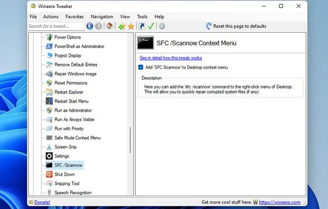 Hoe u een SFC-snelkoppeling instelt op Windows 11