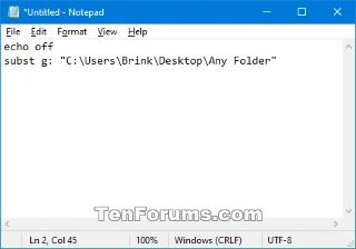 Windows'ta bir klasörü sanal sürücü olarak bağlama