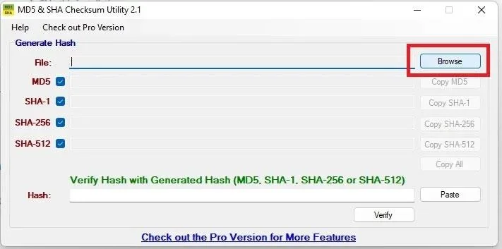 Cara mengesahkan jumlah semak MD5, SHA-1 dan SHA-256 dalam Windows