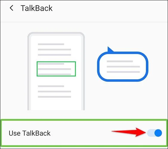 TalkBack 無効化