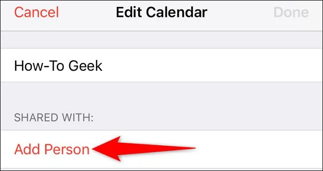 iPhoneでスケジュールを共有する方法