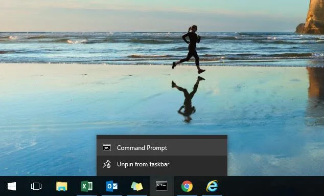 Windows 10'da Görev Çubuğundaki sabitlenmiş uygulamaları Yönetici olarak açma