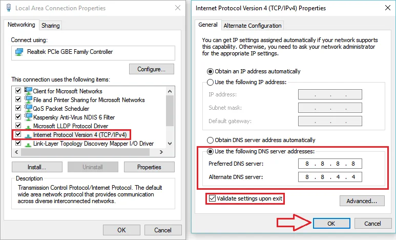 Arahan untuk menukar Pelayan DNS pada Windows, Mac, iOS dan Android