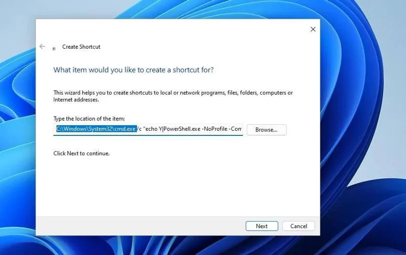Cara membuat pintasan untuk membersihkan Tong Kitar Semula pada Windows 10/11