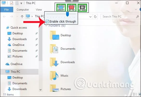 Cara membuat mod latar belakang telus pada Windows 10