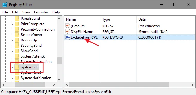 Bagaimana untuk menukar bunyi pemberitahuan apabila Logoff, Logon dan penutupan pada Windows 10