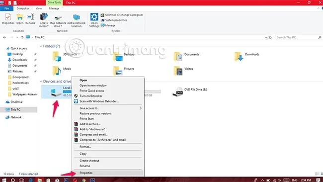 Windows'un yavaşlamasını önlemek için disk alanında uyarı sınırlarını ayarlama talimatları