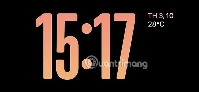 Arahan untuk menukar warna jam dalam iPhone Bersedia