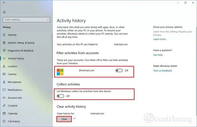 Bagaimana untuk mematikan ciri Garis Masa pada Windows 10