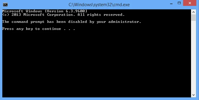 Windows'ta Komut İstemi'ni devre dışı bırakma ipuçları