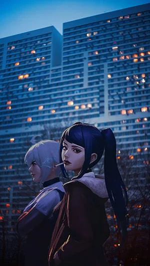 Gambar Anime Girl, Gambar Anime Perempuan pelbagai genre untuk telefon