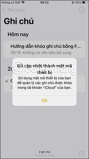 Bagaimana untuk mengunci nota iPhone dengan Touch ID
